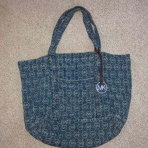 Michael Kors denim tote